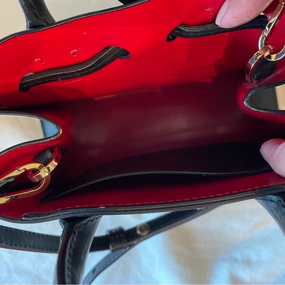 Mansur Gavriel Sunbag Mini Black/Red - Picture 5 of 7